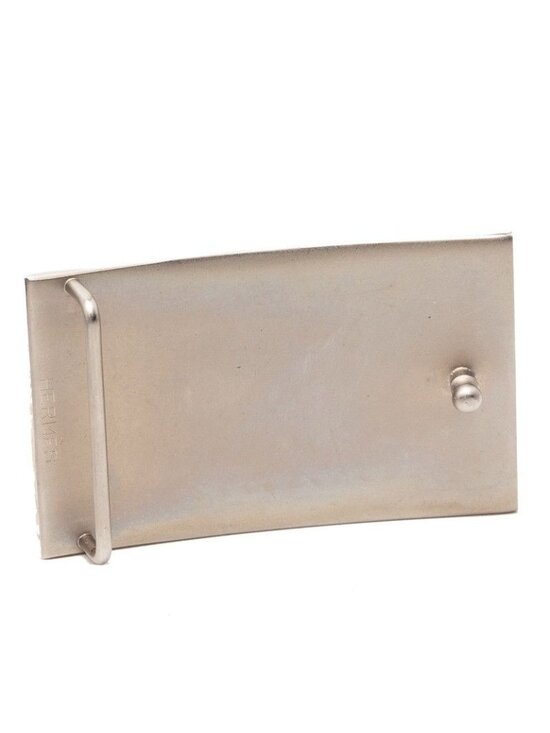 Hermes Plate Belt Black Leather main image 4